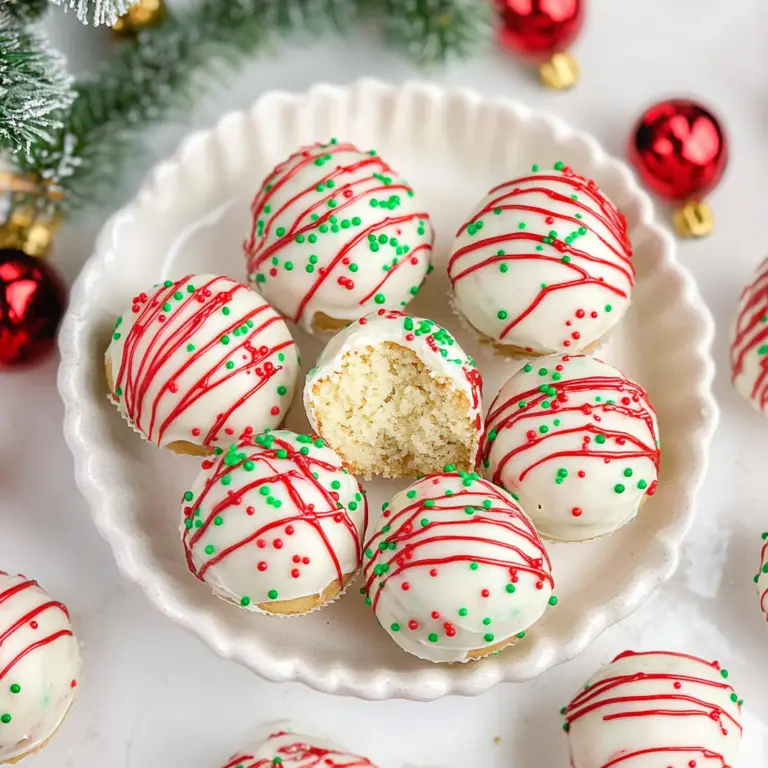 Christmas Tree Cake Balls