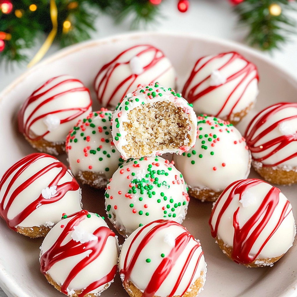 Christmas Tree Cake Balls