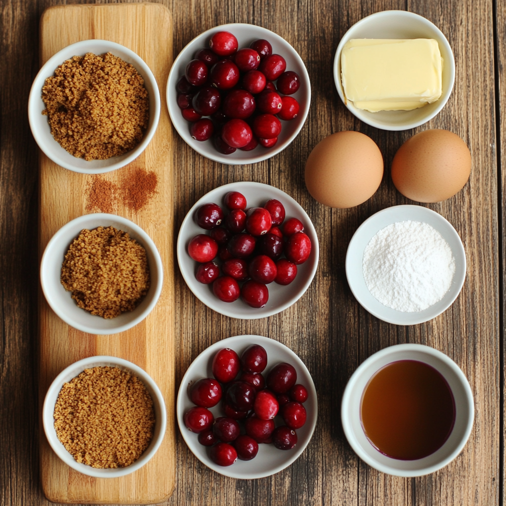 Cranberry Gingersnap Pie ingredients