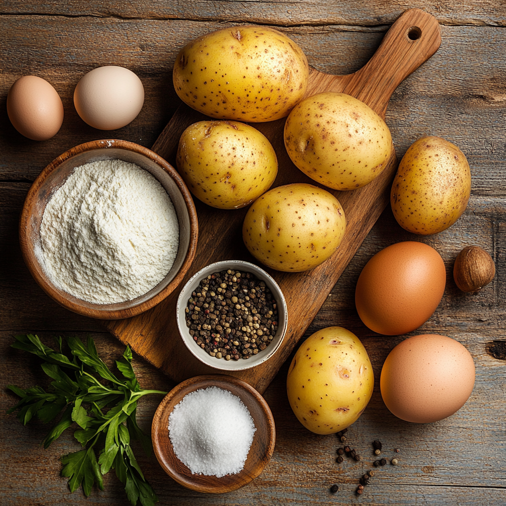 Crisp Potato Latkes ingredients