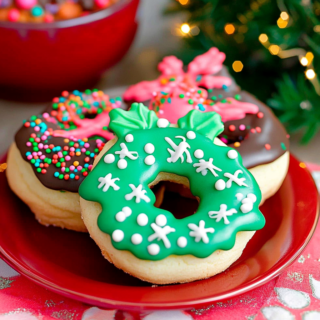 Christmas Wreath Cookies