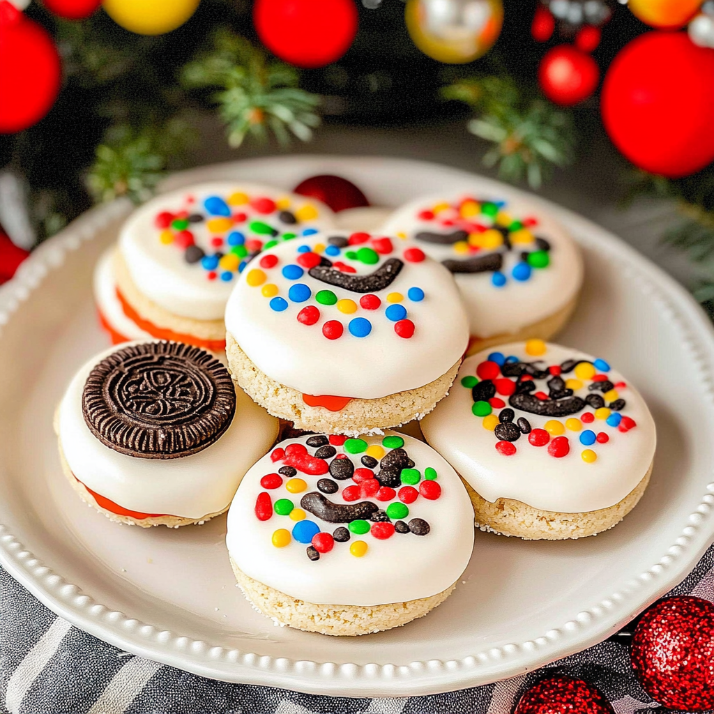 Oreo Snowman Cookies