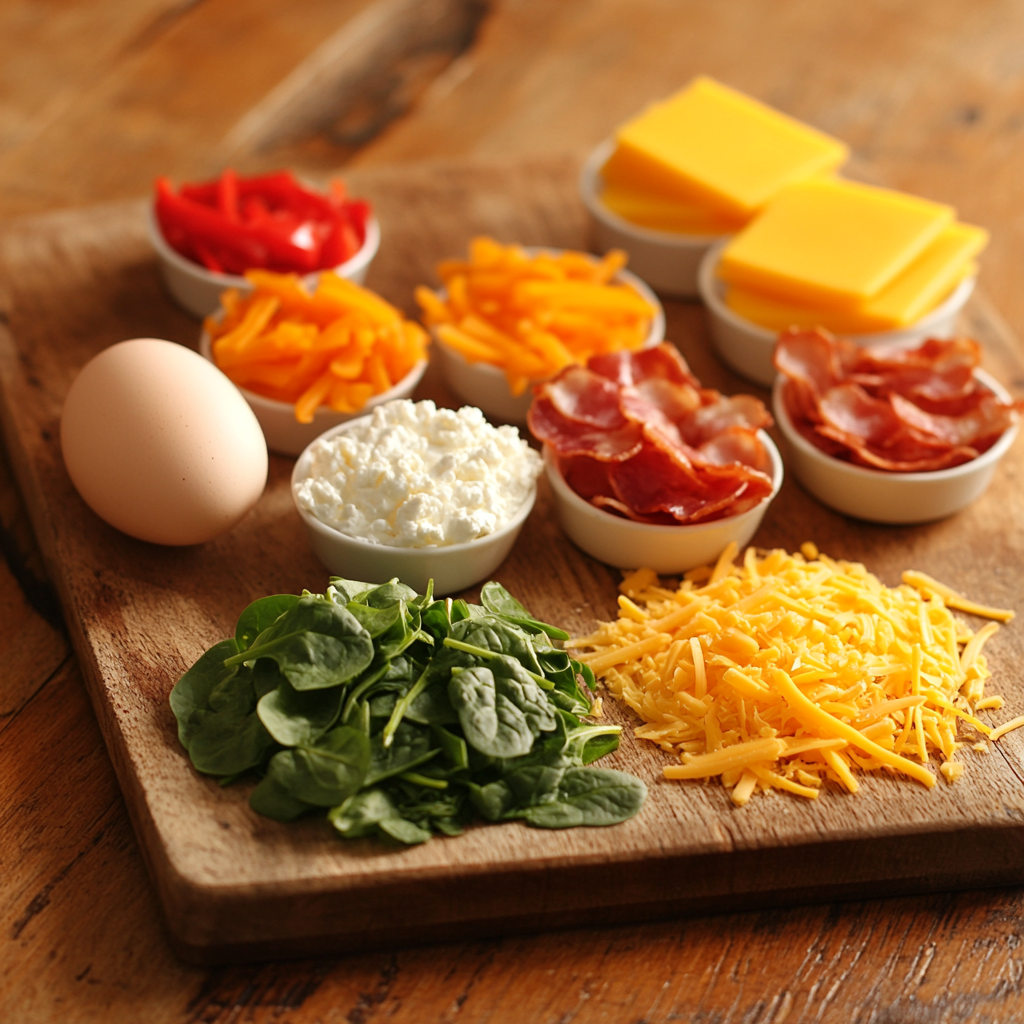 Egg Bake with Cottage Cheese ingredients