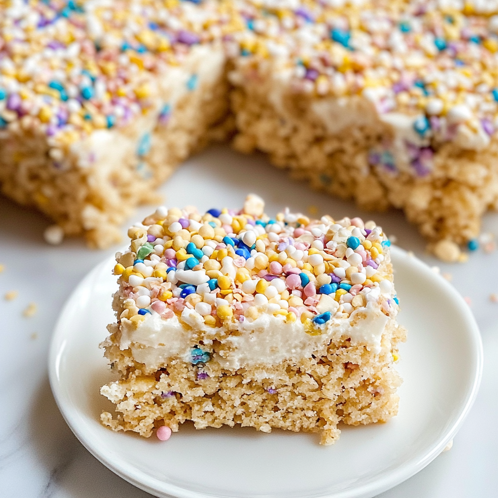 Eggnog Rice Krispie Treats