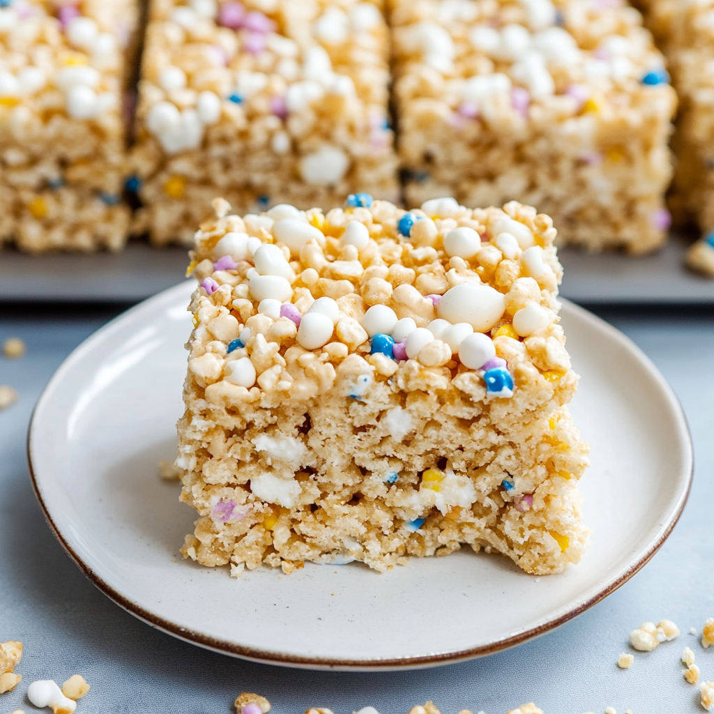 Eggnog Rice Krispie Treats