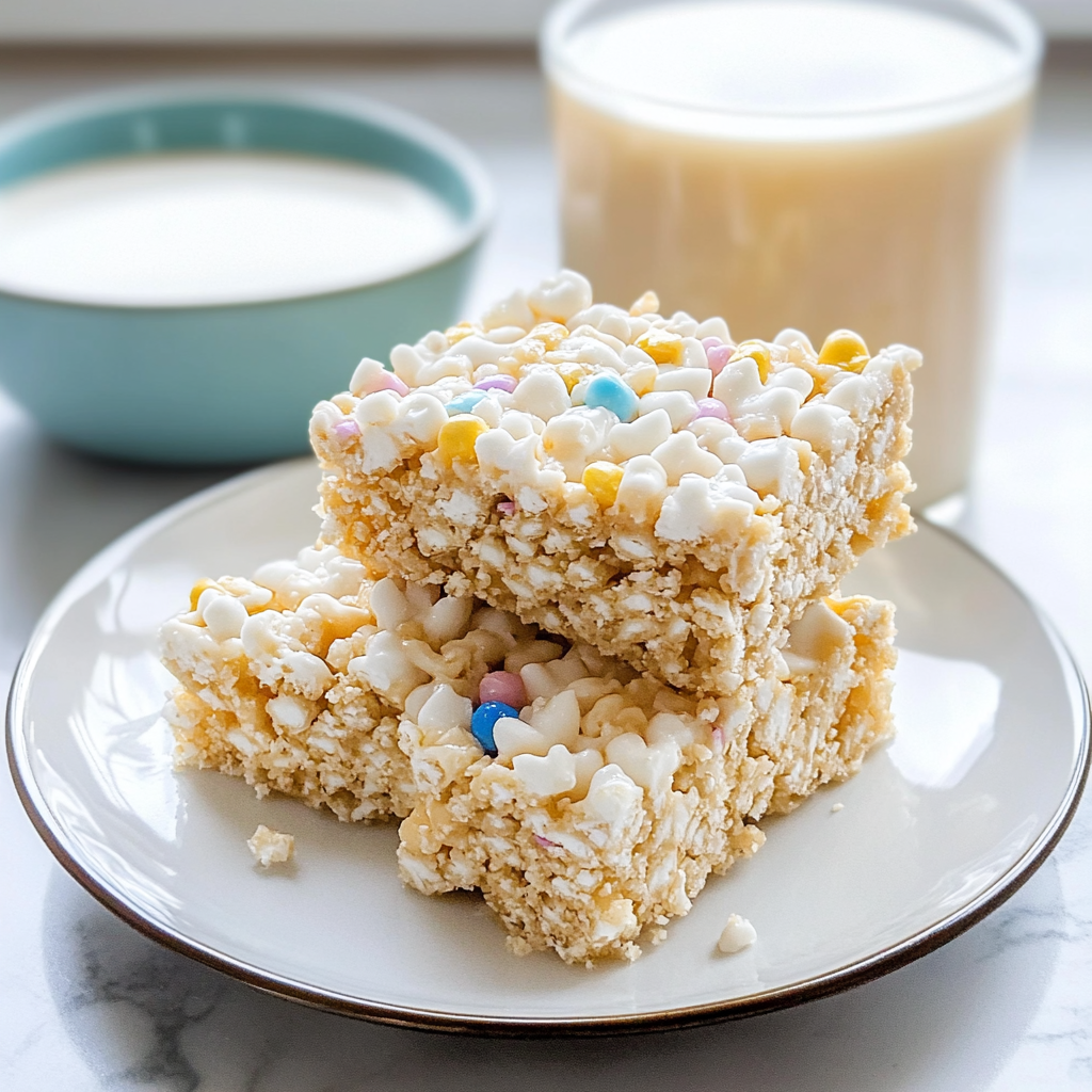Eggnog Rice Krispie Treats