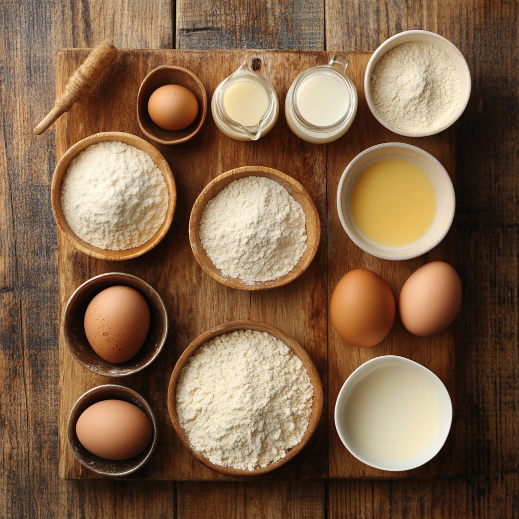 Eggnog Tres Leches Cake ingredients