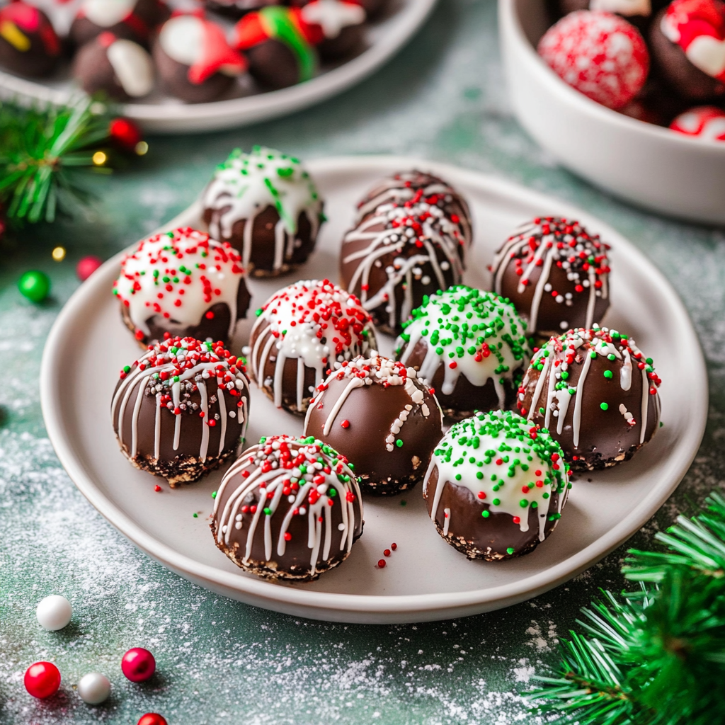 Festive Christmas Oreo Balls