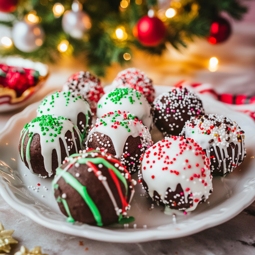 Festive Christmas Oreo Balls