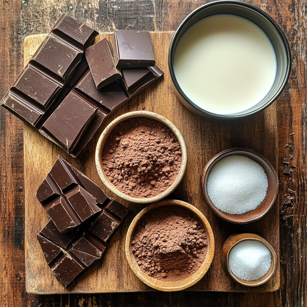 French Hot Chocolate ingredients
