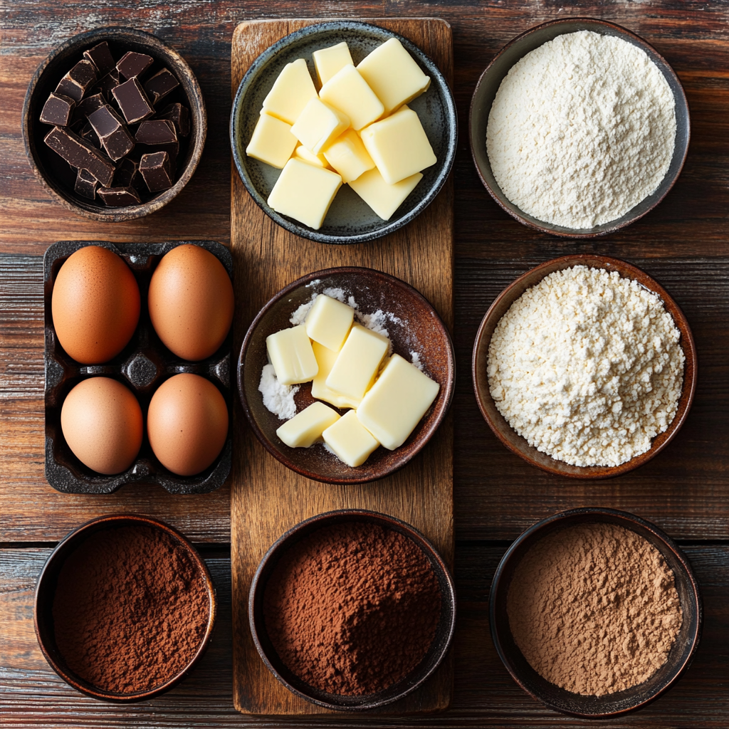 Fudgy Chocolate Espresso Brownies ingredients