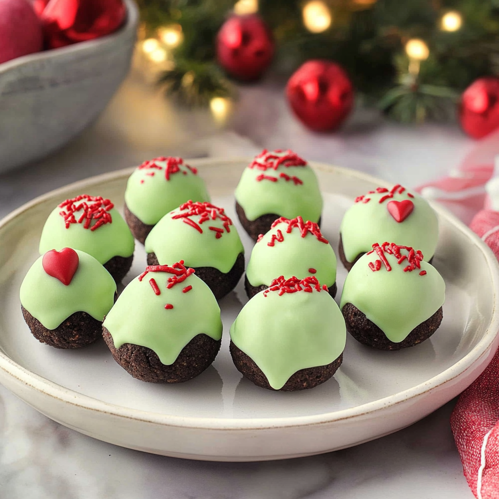 Grinch Oreo Balls