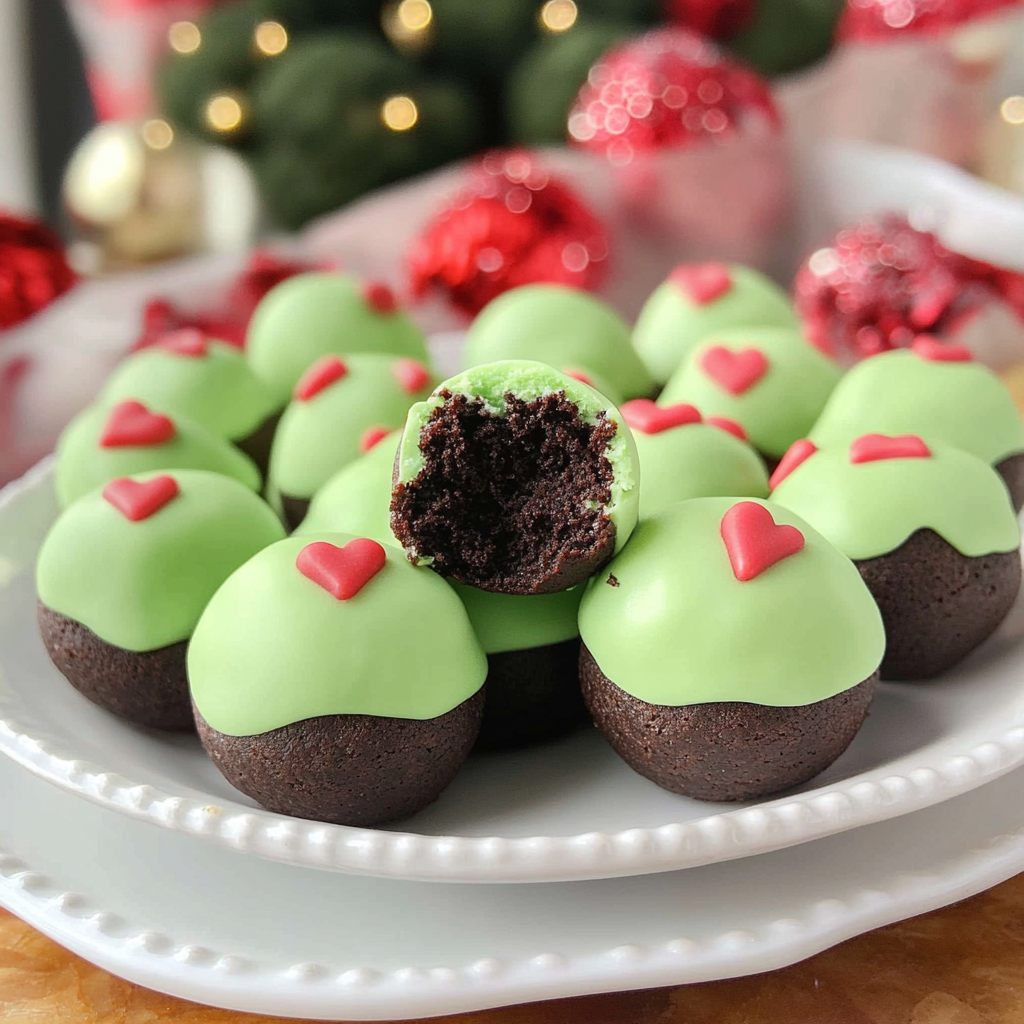 Grinch Oreo Balls