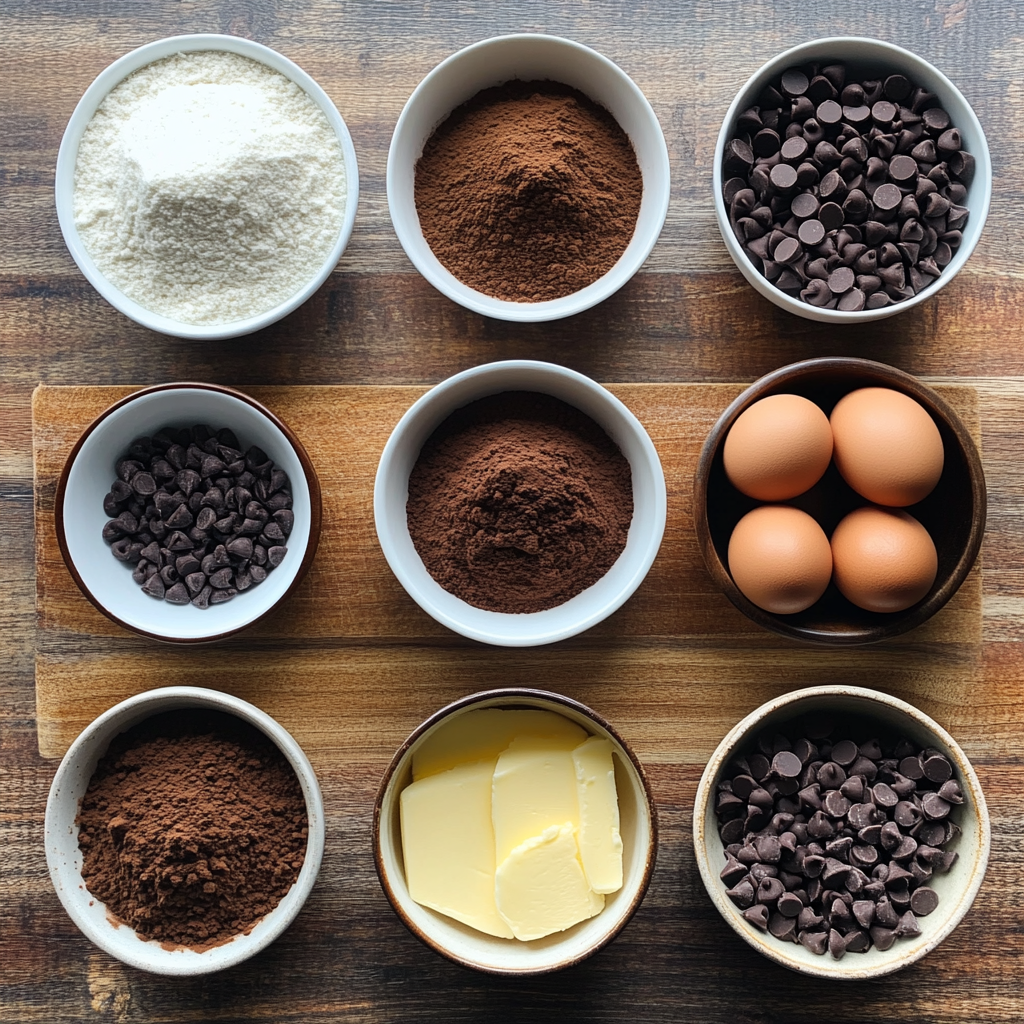 Hot Chocolate Cookies ingredients