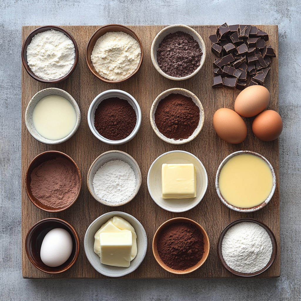 Hot Cocoa Cupcakes ingredients