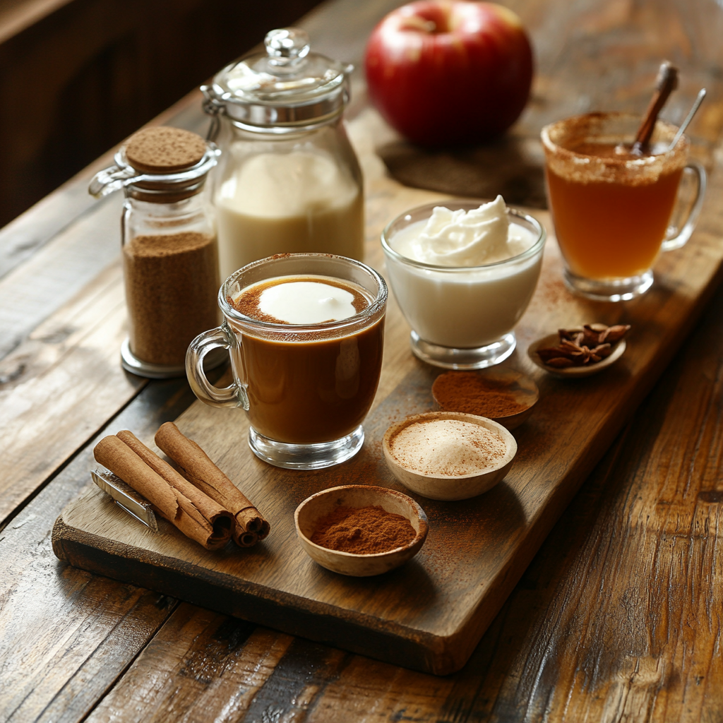 Iced Apple Crisp Macchiato ingredients