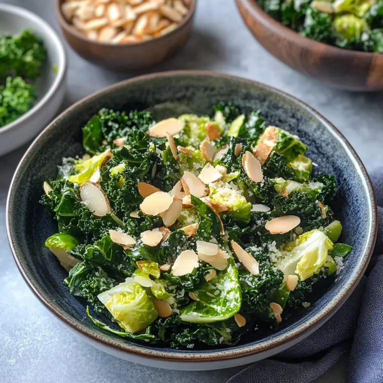 Kale and Brussel Sprout Salad