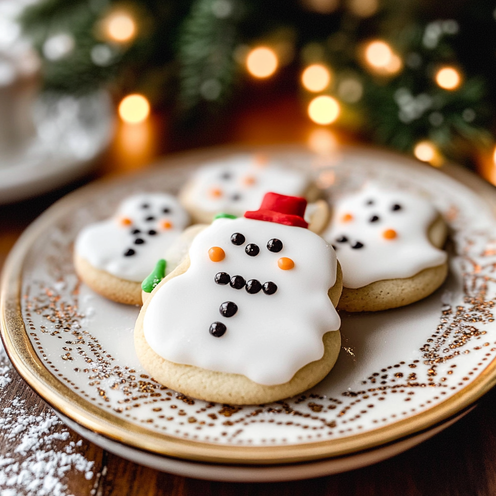 Melting Snowman Cookies