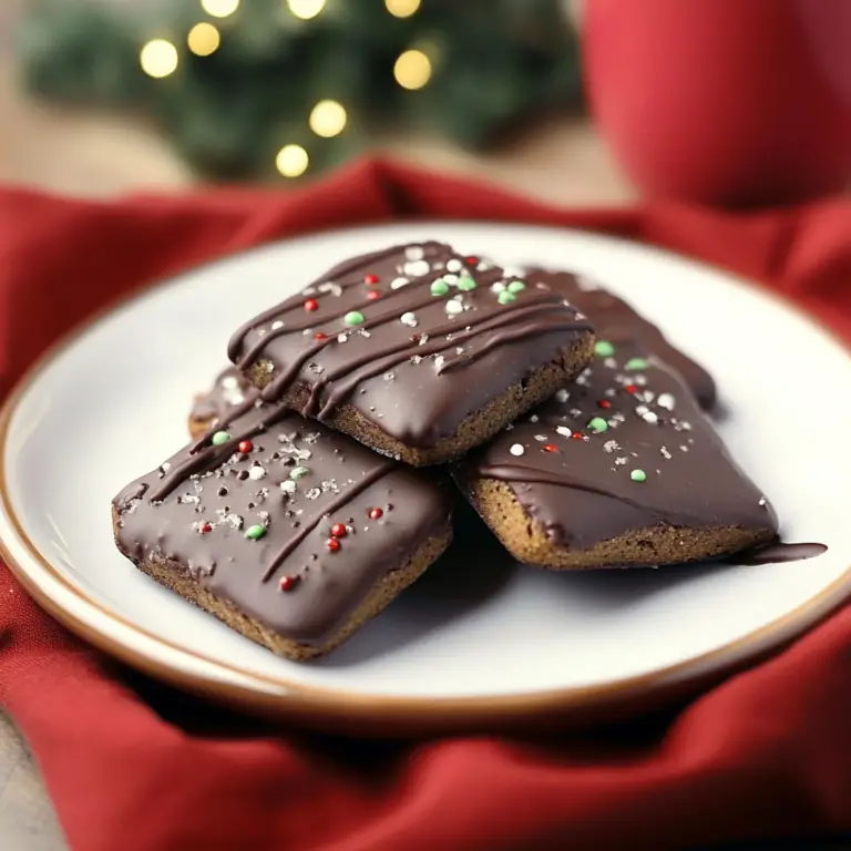 Mint Chocolate Shortbread Cookies