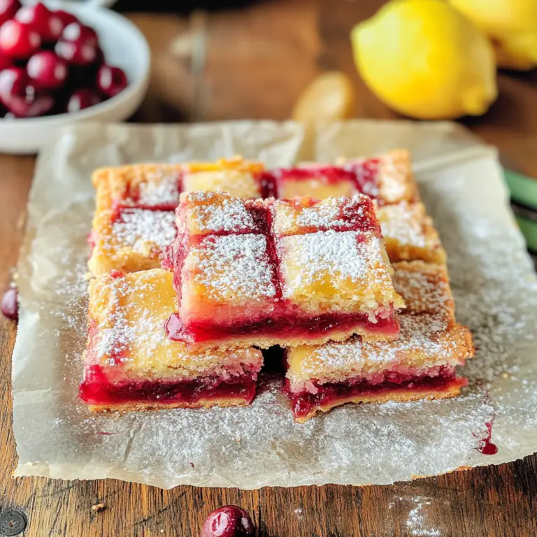 NYTimes Cranberry Lemon Bars