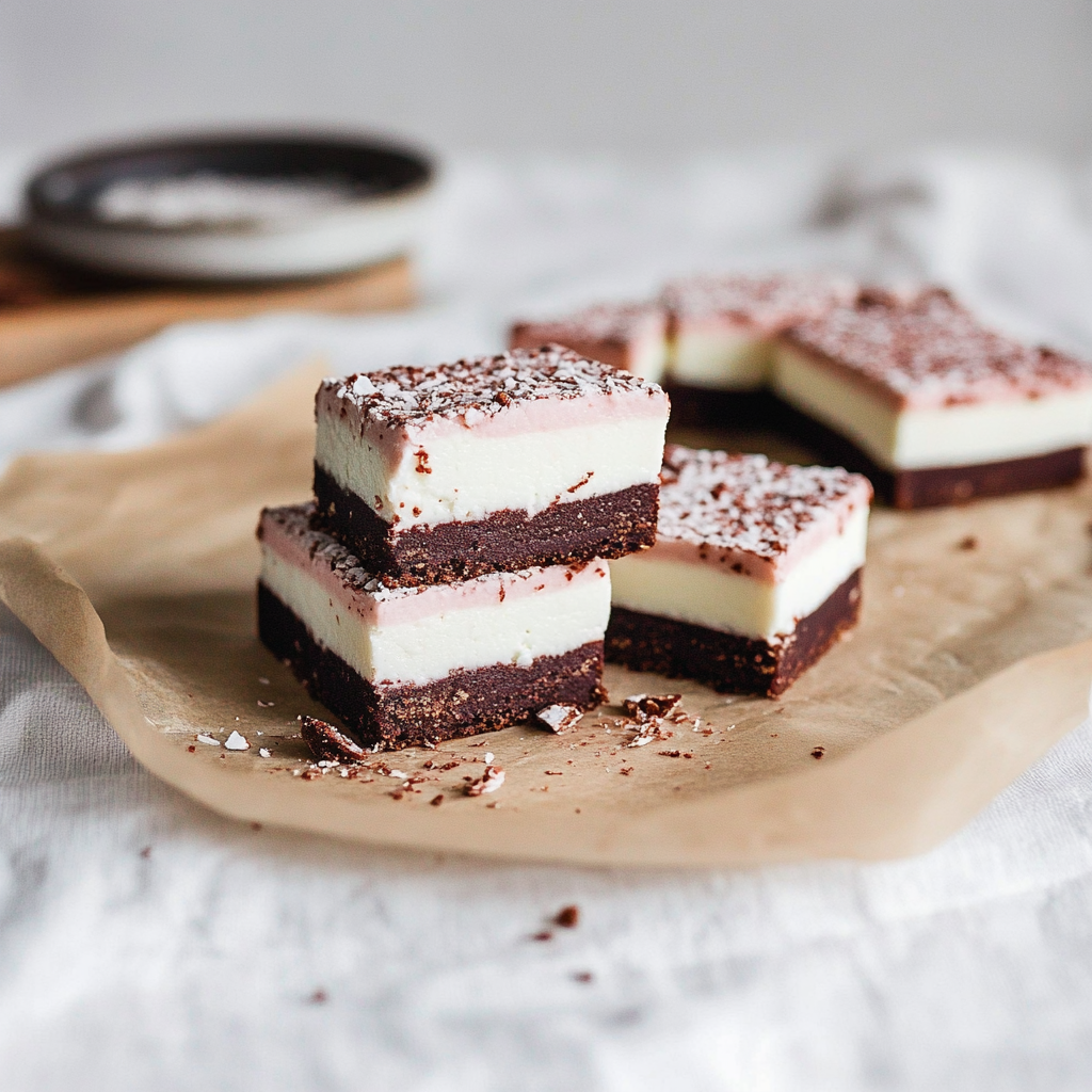 No-Bake Peppermint Slice