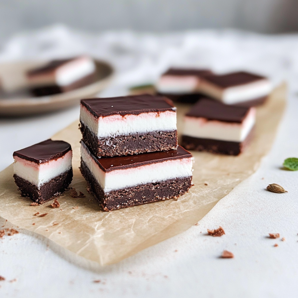 No-Bake Peppermint Slice