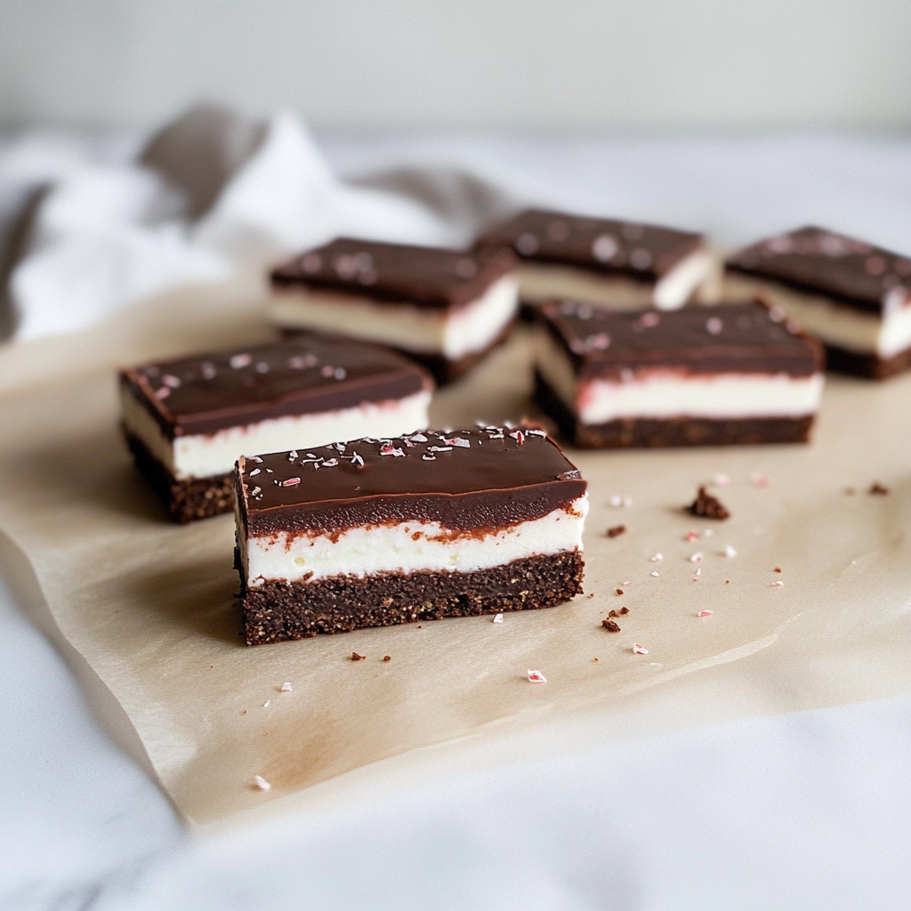 No-Bake Peppermint Slice