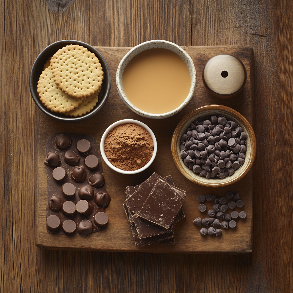 No-Bake Peppermint Slice ingredients