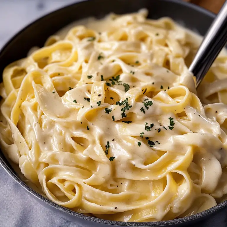 One Pan Fettuccine Alfredo