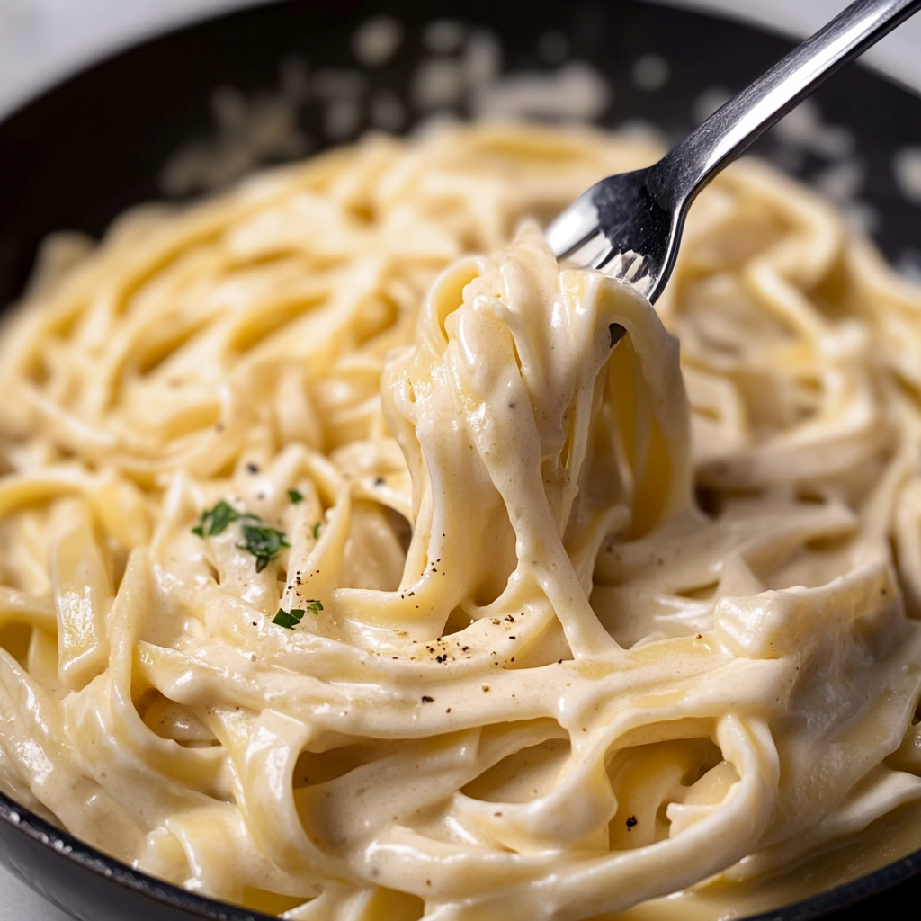 One Pan Fettuccine Alfredo