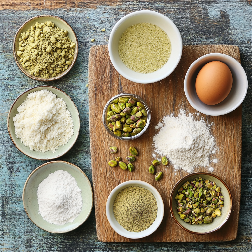 Pistachio Pudding Cookies ingredients