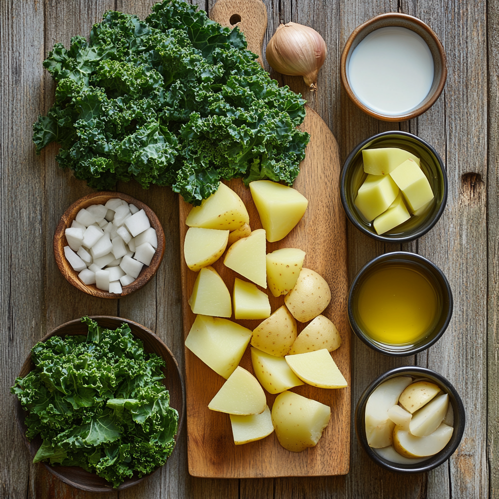 Potato Kale Soup ingredients