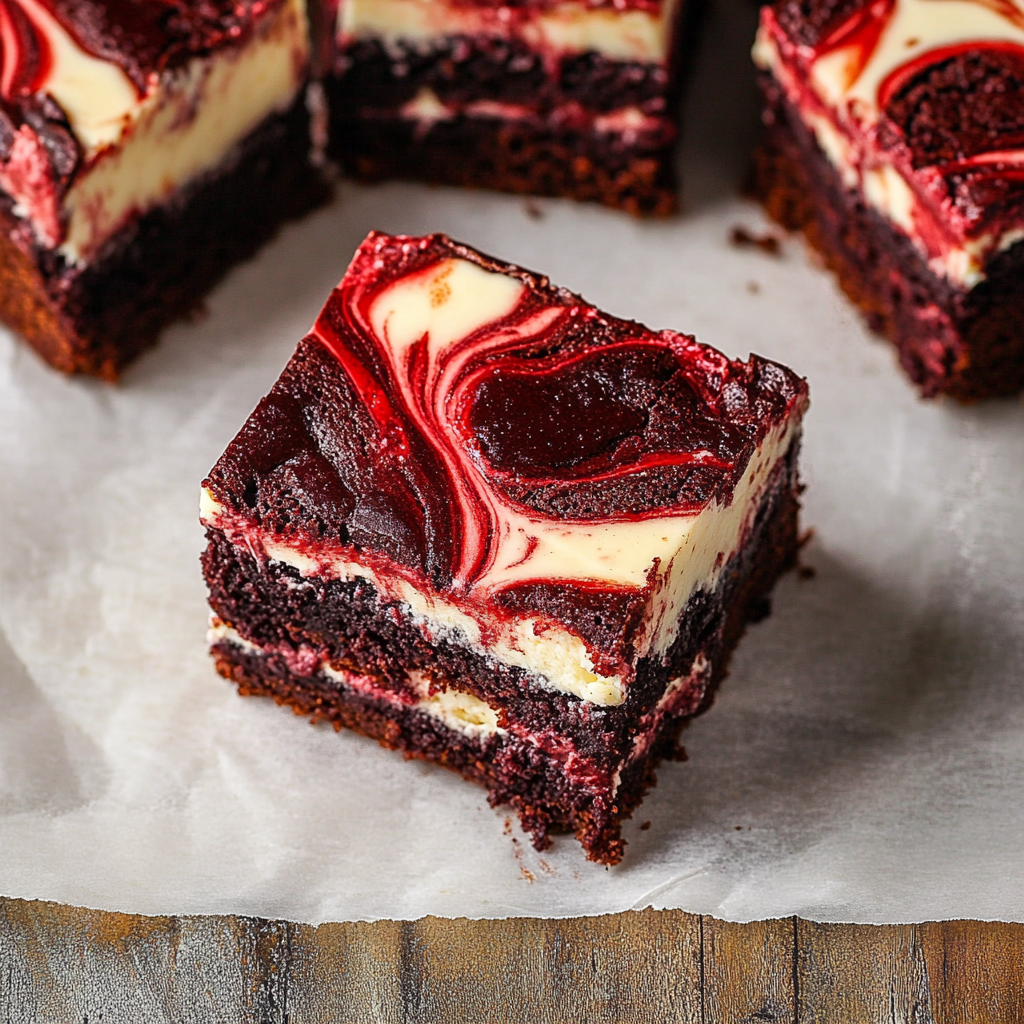 Red Velvet Cheesecake Brownies
