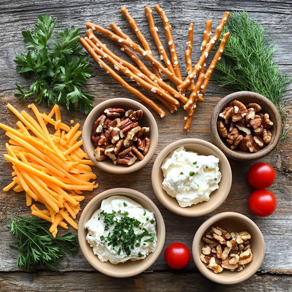 Reindeer Cheese Ball ingredients