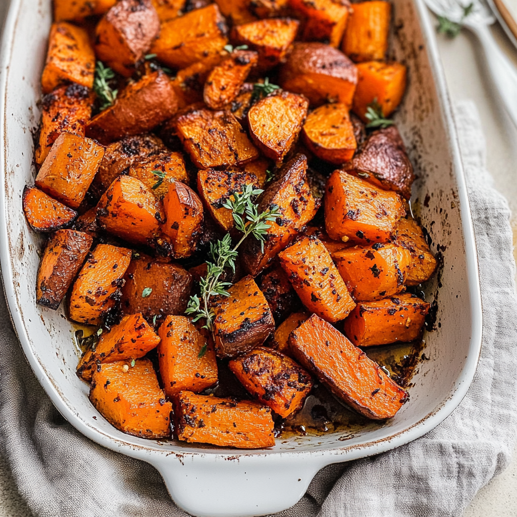 Roasted Sweet Potatoes & Carrots