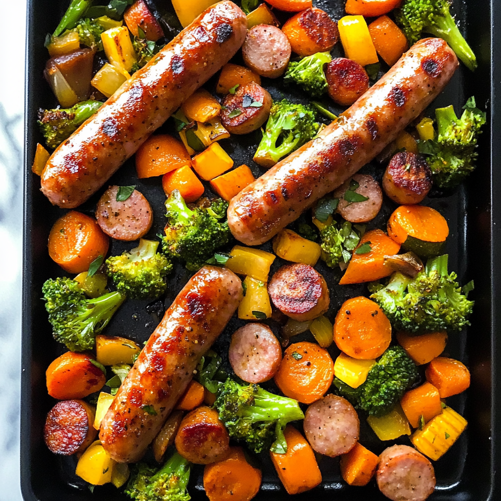 Sheet Pan Sausage and Veggies