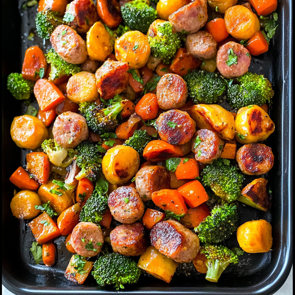 Sheet Pan Sausage and Veggies