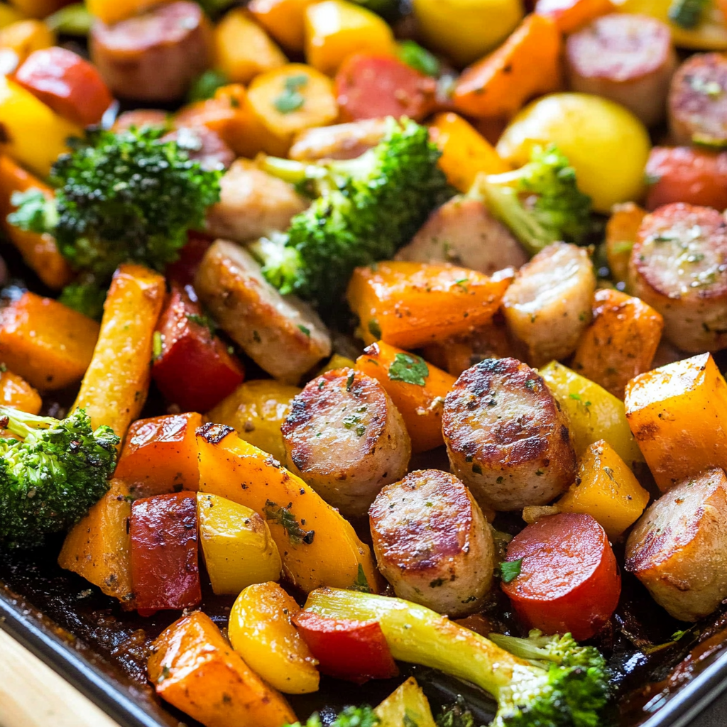 Sheet Pan Sausage and Veggies
