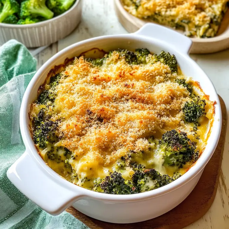 Skinny Broccoli Cheese Casserole