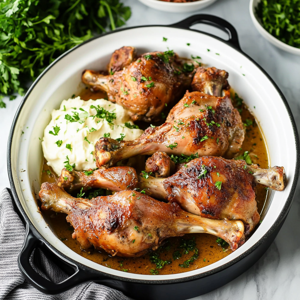 Slow Cooker Turkey Legs