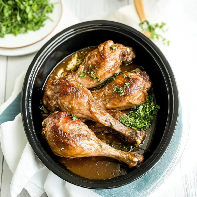 Slow Cooker Turkey Legs