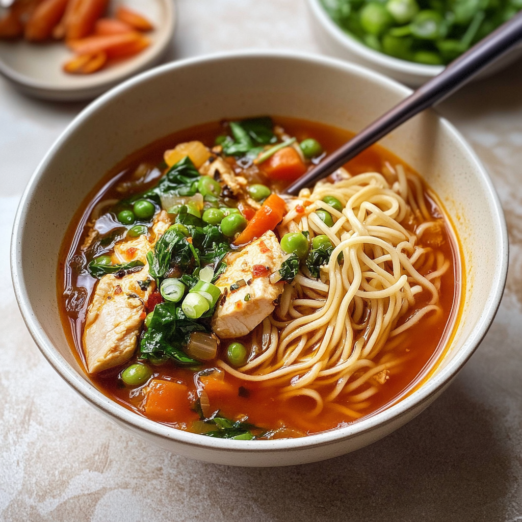 Spicy Chicken Noodle Soup