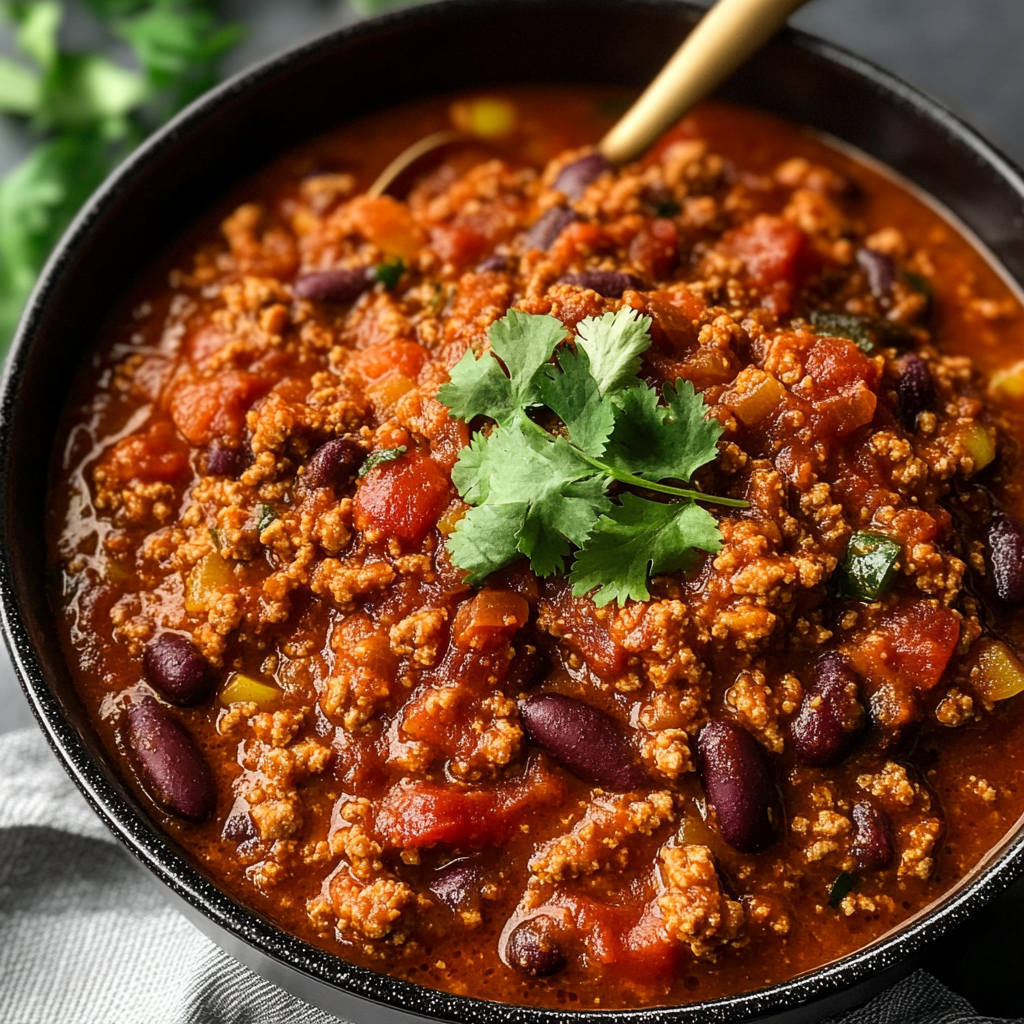 Thick and Hearty Turkey Chili