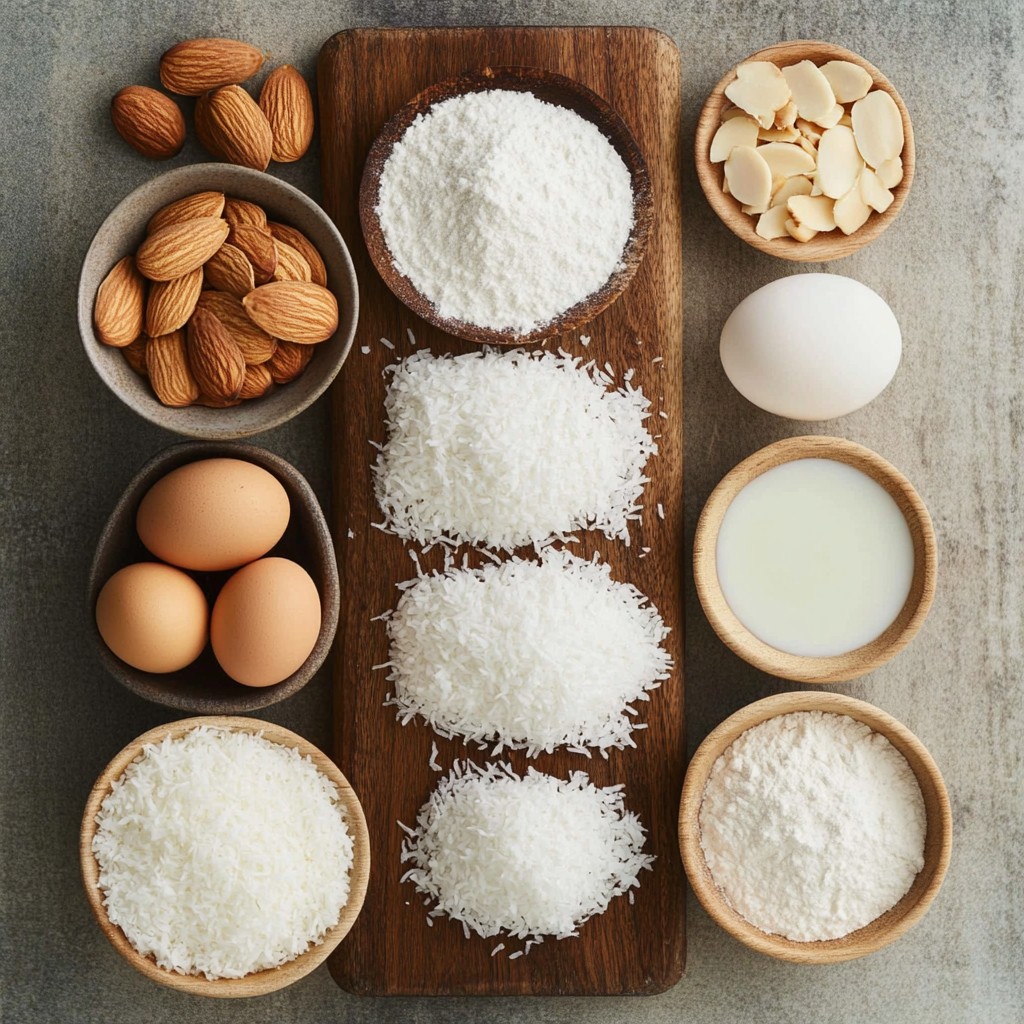Toasted Coconut Biscotti ingredients