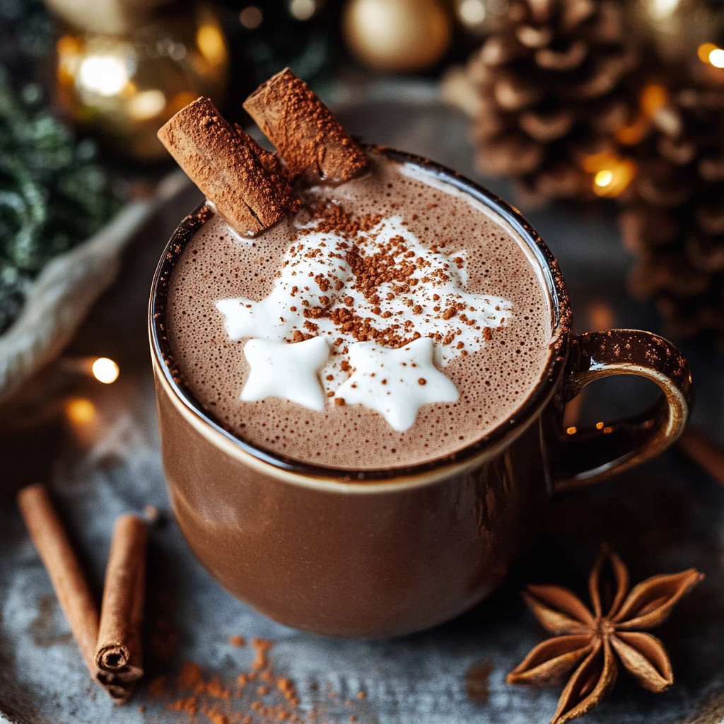 Warming Gingerbread Hot Chocolate