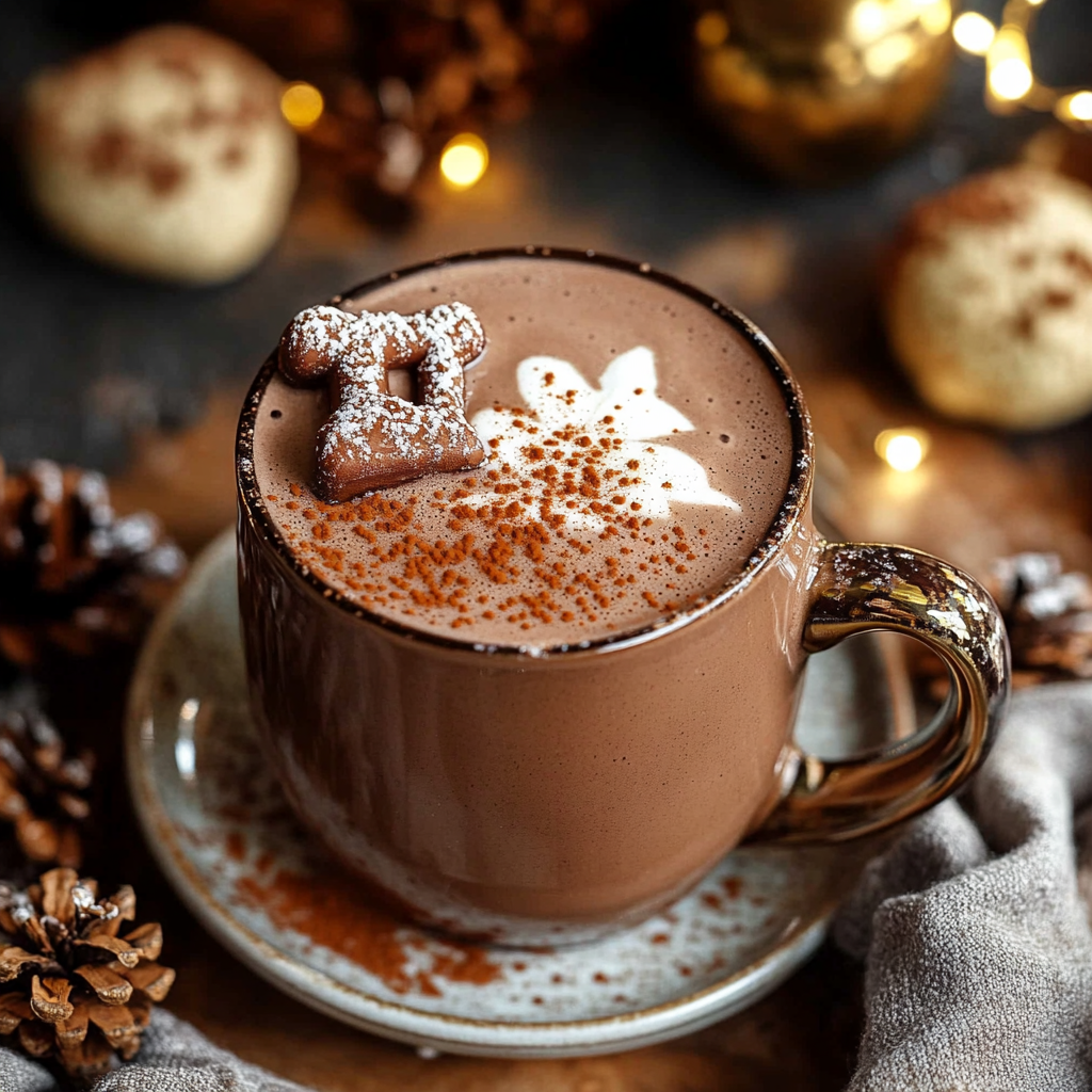 Warming Gingerbread Hot Chocolate