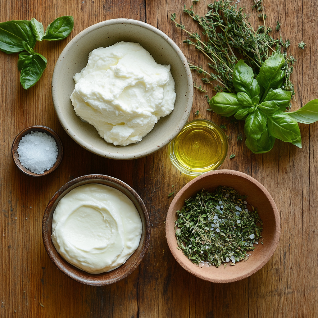 Whipped Ricotta ingredients