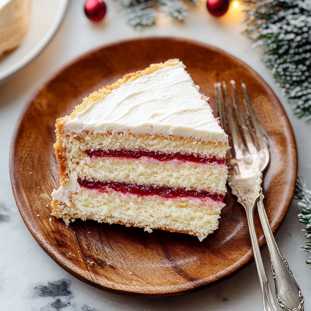 White Christmas Cake