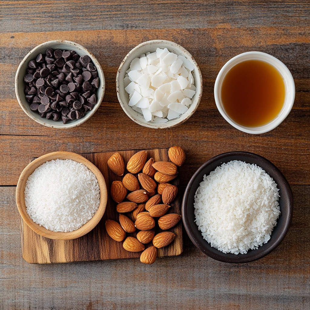 healthy almond joys ingredients