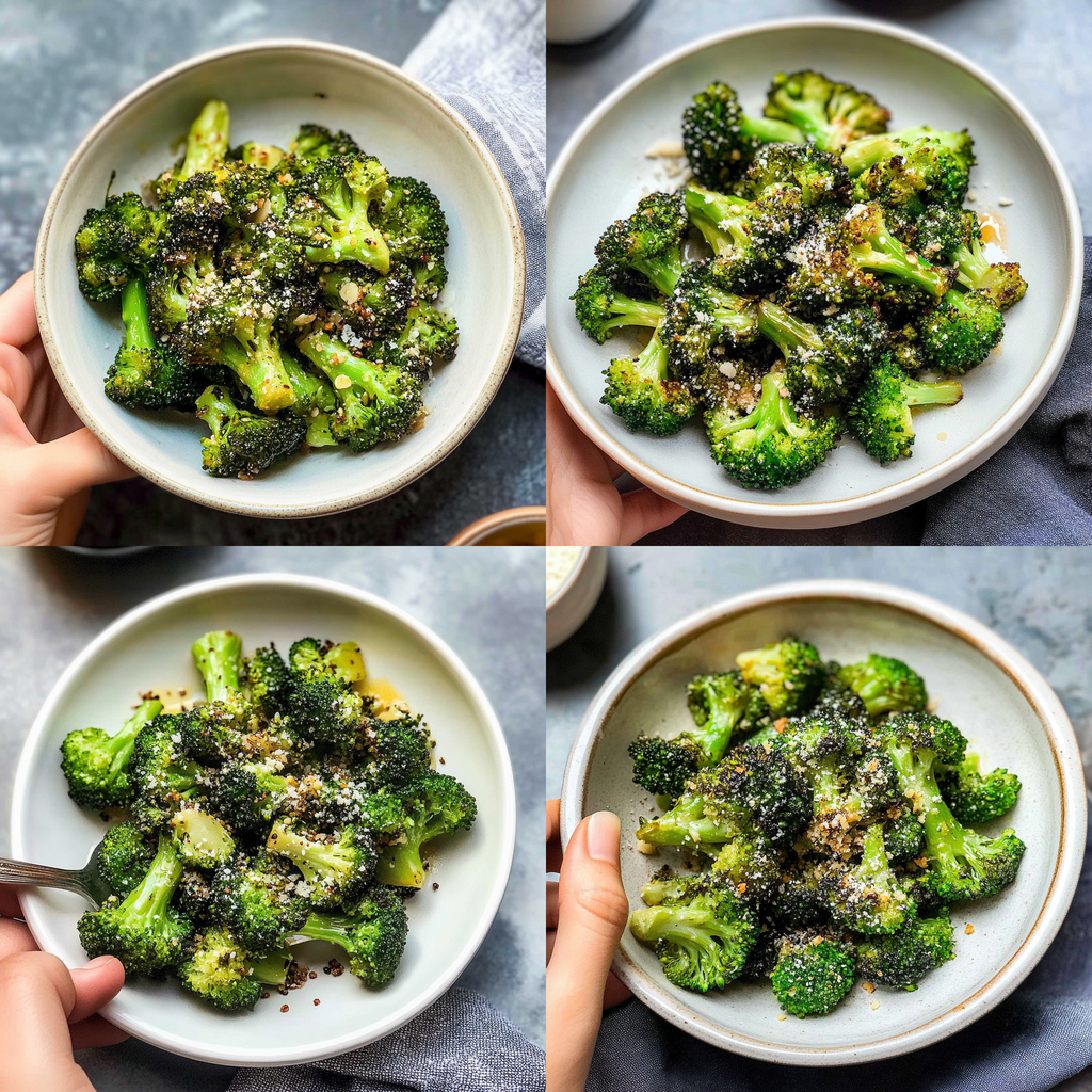Air Fryer Broccoli With Garlic Parmesan